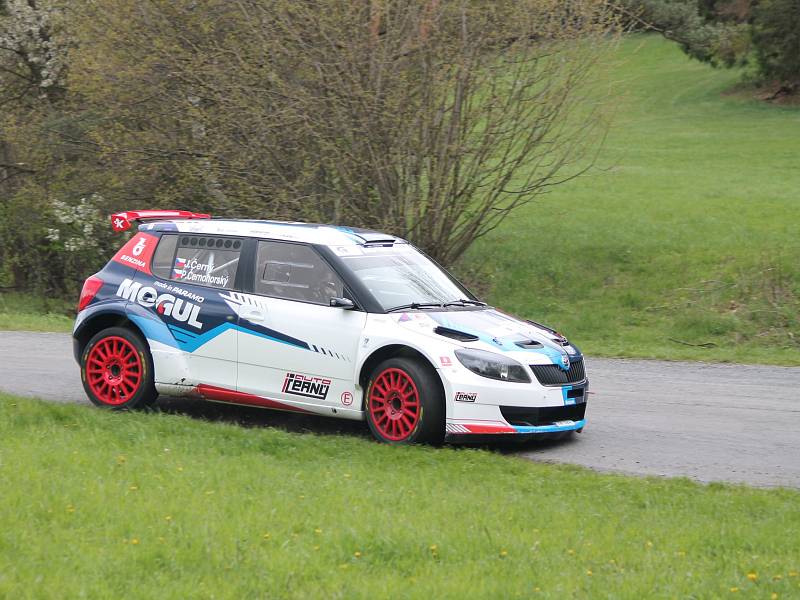 Testování Škody Fabia S2000 před Rallye Šumava s pilotem Janem Černým.