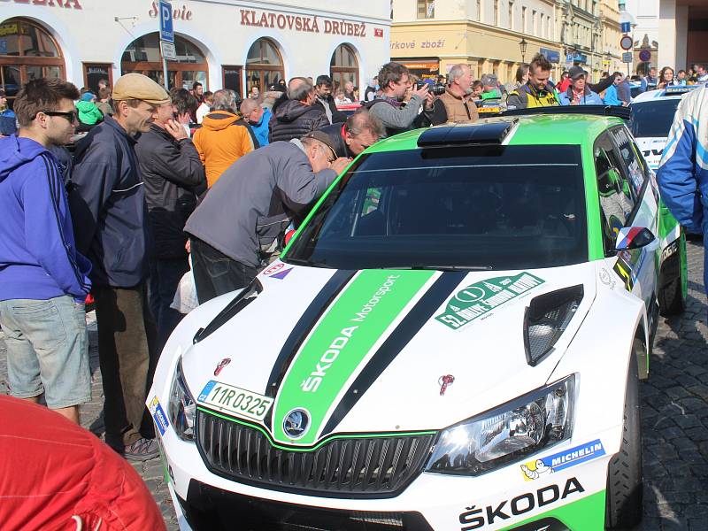 Start Rallye Šumava Klatovy 2017