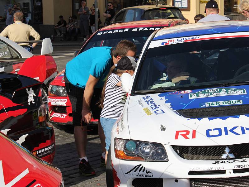 Start 53. Rallye Šumava Klatovy