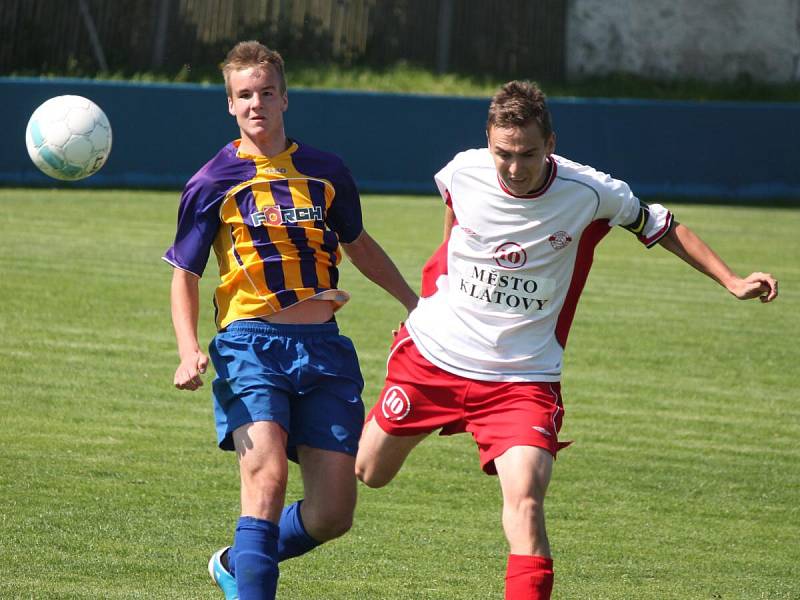 Krajský přebor staršího dorostu Klatovy - Luby 3:0.