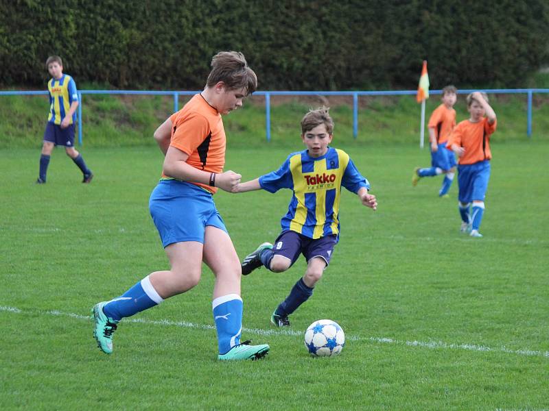 Okresní přebor mladších žáků 2016/2017 : Měčín (oranžové dresy) - Sušice B 1:13