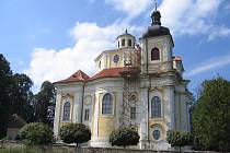 Poutním chrámu Narození Panny Marie v Nicově na Klatovsku