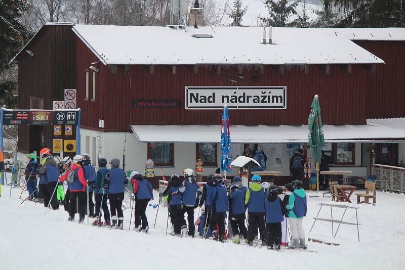 Lyžařské areály na Železnorudsku.