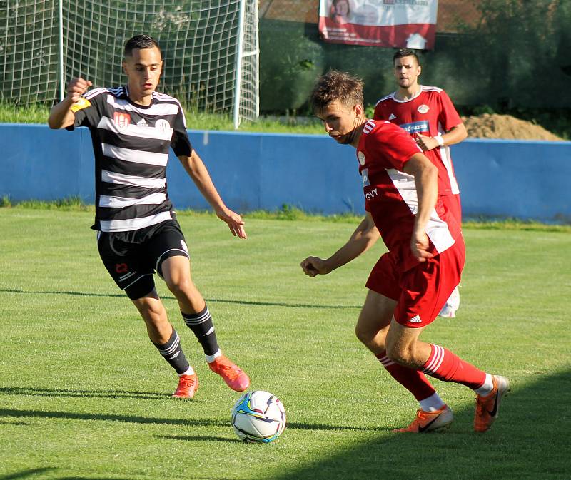 Klatovský fotbalista Jan Zajíček.