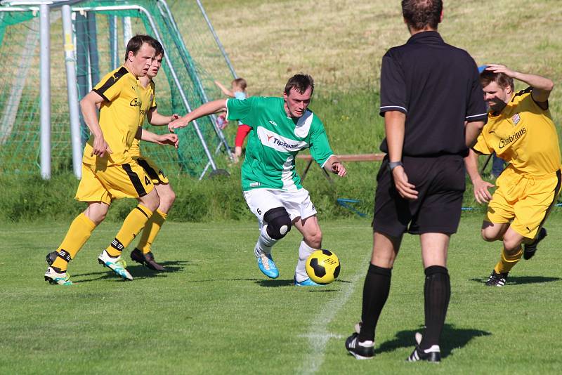 Fotbal, okresní přebor: Bolešiny (žlutí) - Sušice B