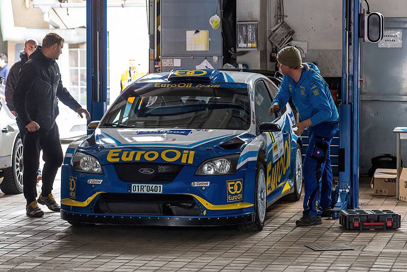 43. Rallye Pačejov - přejímka, zahájení.