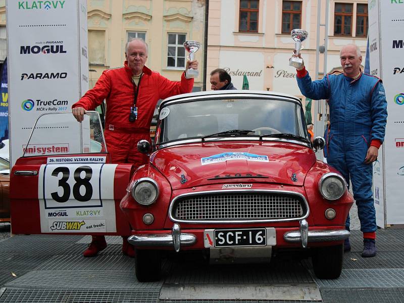 Cíl Historic Vltava Rallye 2017