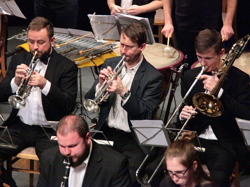 Novoroční koncert symfonického orchestru ZUŠ.