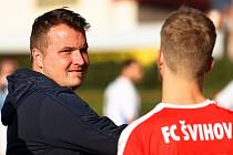 Trenér fotbalistů FC Švihov Adam Popelka.