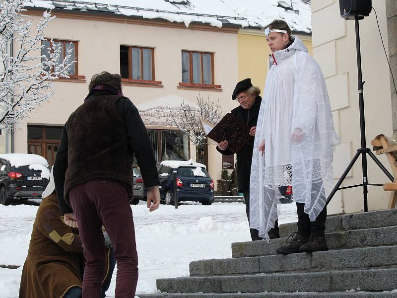 Živý betlém v Kašperských Horách