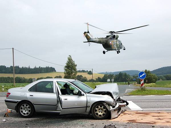 Srážka dvou peugeotů na Bukováku