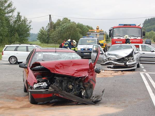 Srážka dvou peugeotů na Bukováku