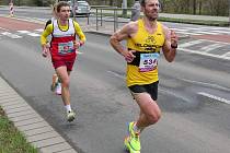 Jiří Procházka z Atletiky Klatovy na MČR v půlmaratonu.