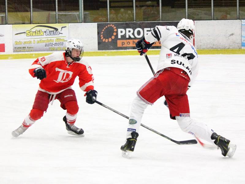 Krajská liga juniorů jižních Čech: HC Klatovy B (bílé dresy) - HC DDM České Budějovice 1:5