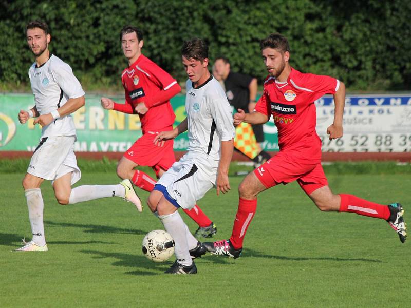 Předkolo MOL Cupu 2016/2017: Sušice (bílé dresy) - Klatovy 0:5