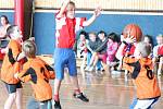 Basketbalový turnaj pro 1. a 2. třídy v Klatovech.