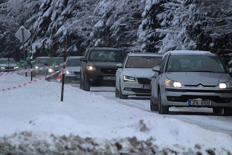 Šumava v sobotu 9. ledna.