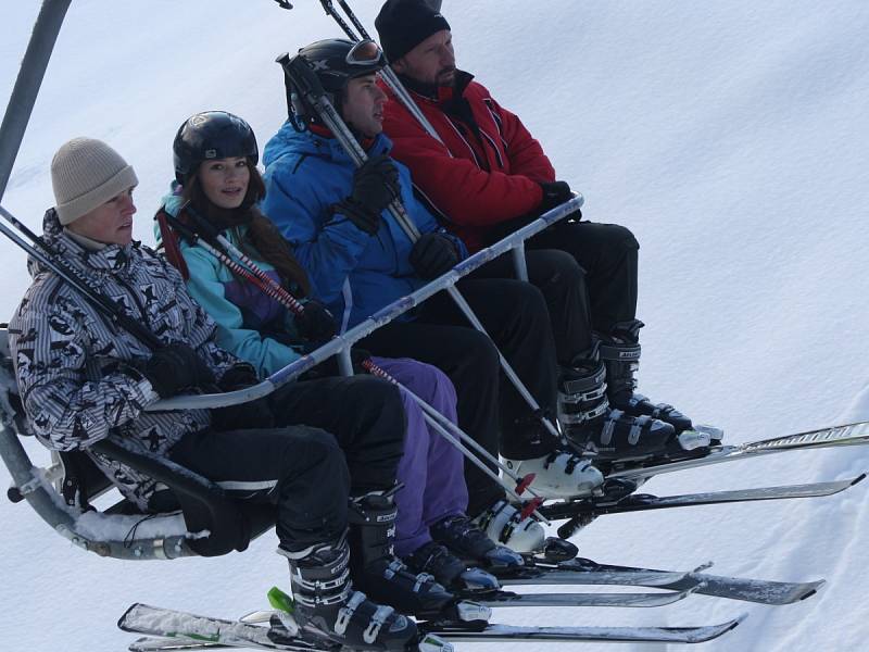 Zahájení lyžařské sezony na Šumavě. Ski areál Špičák 8. 12. 12