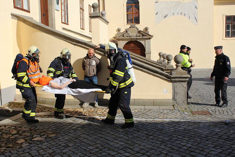 V městském muzeu a zámku Horažďovice se konalo taktické cvičení