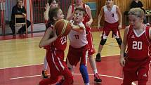 Krajský přebor nejmladších minižáků U11 2017/2018: Klatovy hoši - Klatovy dívky 58:39 a 63:40