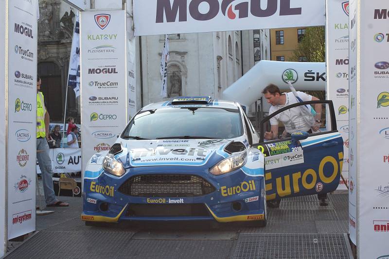 Start 53. Rallye Šumava Klatovy