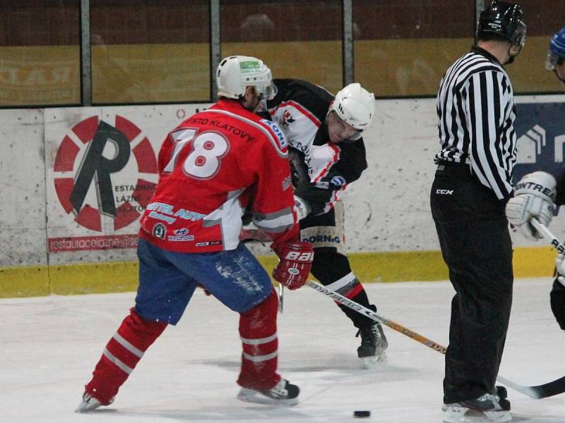 Plzeňská krajská liga HC Klatovy B - HC Chotíkov 3:5.