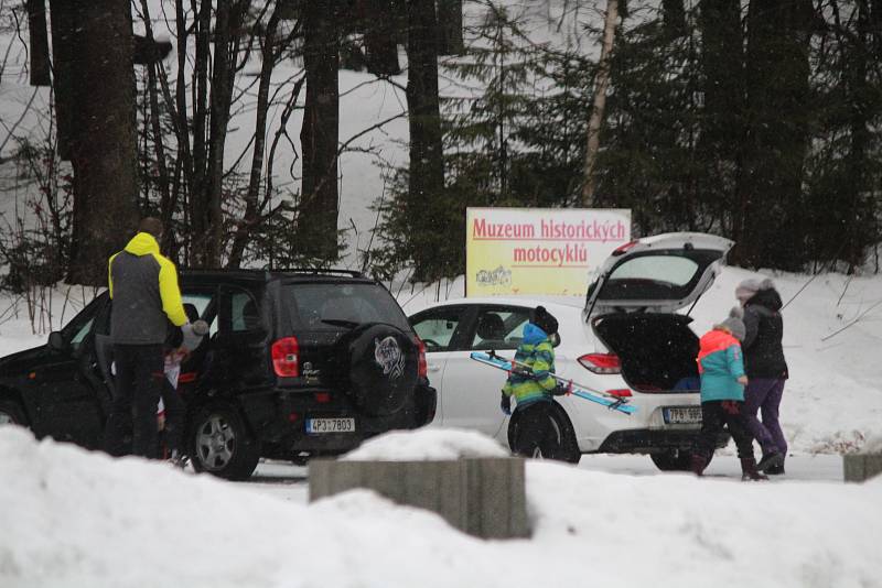 Šumava v sobotu 30. ledna.