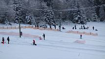 Šumava v sobotu 9. ledna.