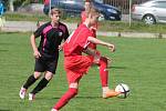 Okresní přebor dorostu: Bolešiny (v červeném) - Nalžovské Hory 7:0.