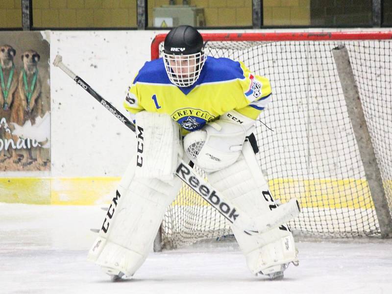 Třetí čtvrtfinále play-off druhé ligy: SHC Klatovy (červené dresy) - HC Kobra Praha 7:3