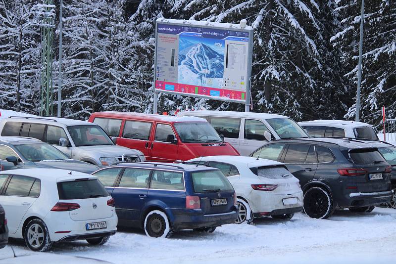 Šumava v sobotu 9. ledna.