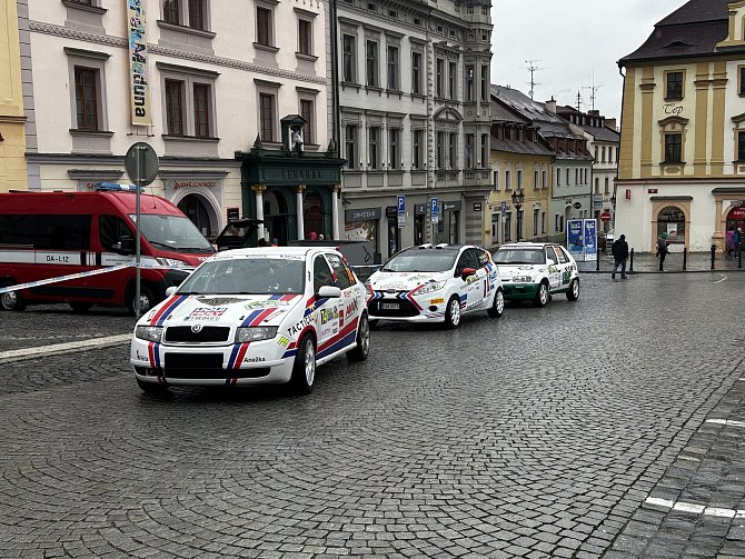 Start 58. ročníku Rallye Šumava na náměstí v Klatovech. Ilustrační snímek