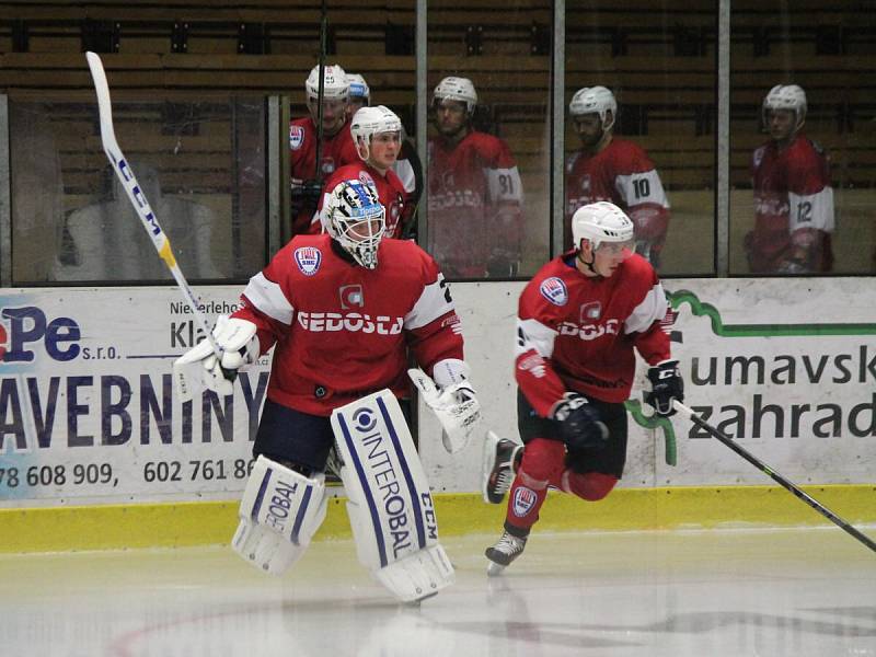 2. liga 2016/2017: SHC Klatovy (červené dresy) - HC Děčín 1:4