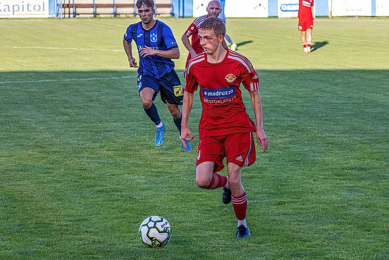 Letní příprava: SK Klatovy 1898 - TJ Jiskra Domažlice (modří) 0:5.