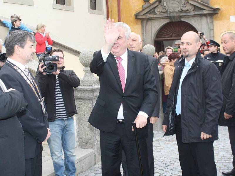 Prezident Miloš Zeman v Horažďovicích
