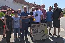 V Kvášňovicích protestovali proti vzniku hlubinného úložiště jaderného odpadu.