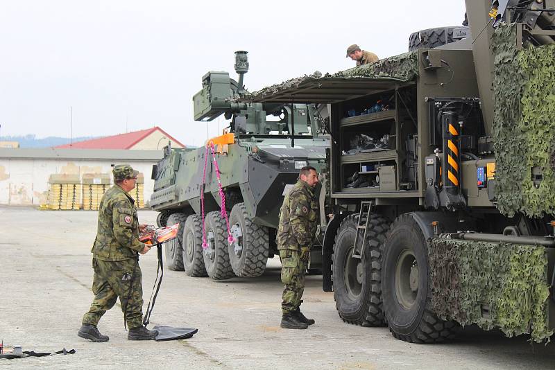 Tatra 815 sedmičkové řady v klatovských kasárnách.