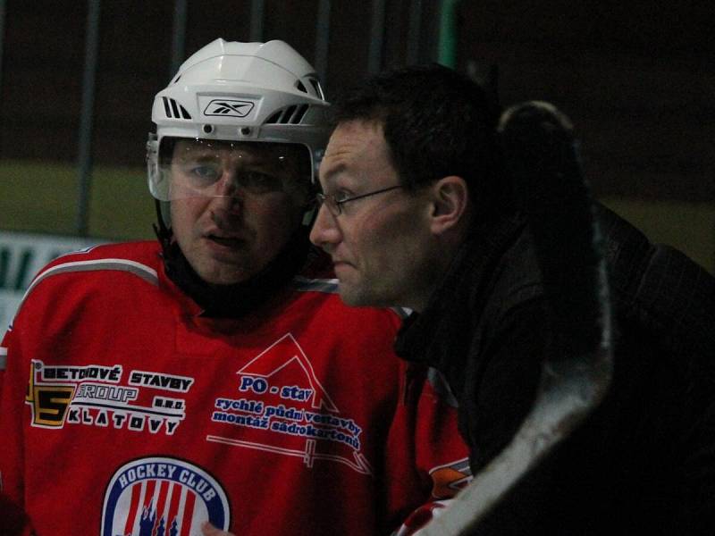 Plzeňská krajská liga mužů HC Klatovy B - HC Meteor Třemošná 7:5.