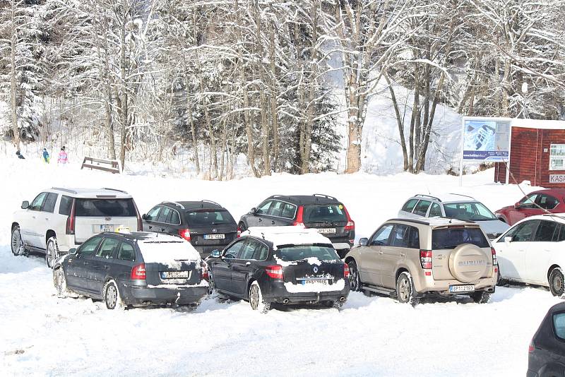 Šumava v sobotu 9. ledna.