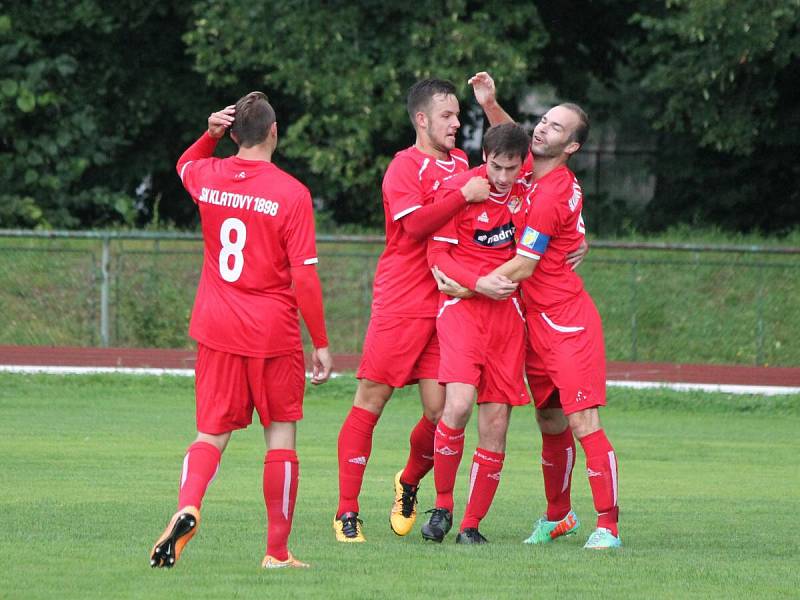 Předkolo MOL Cupu 2016/2017: Sušice (bílé dresy) - Klatovy 0:5