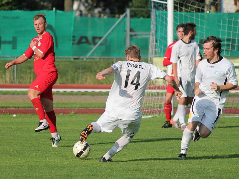 Předkolo MOL Cupu 2016/2017: Sušice (bílé dresy) - Klatovy 0:5