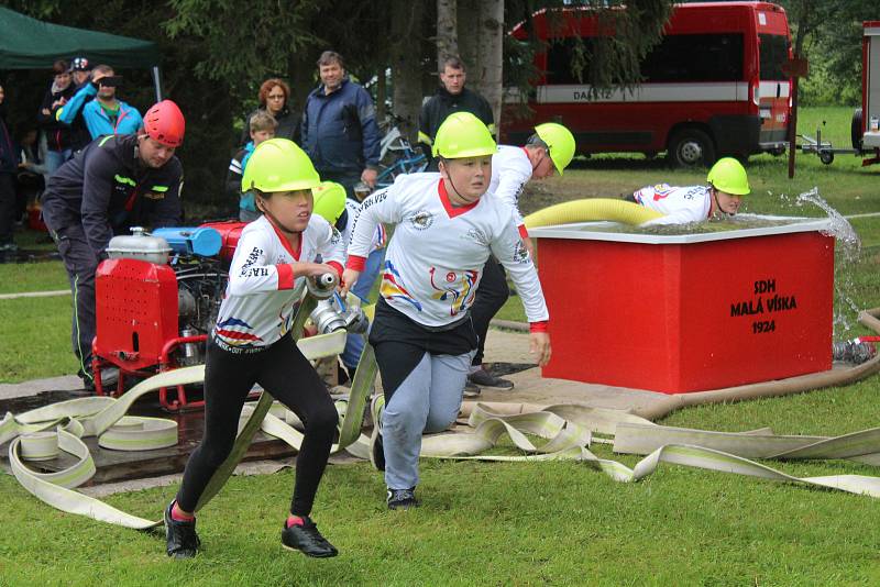 Pošumavská hasičská liga a Dětská liga v Malé Vísce.