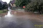Bleskové povodně na Klatovsku a Plzeňsku.