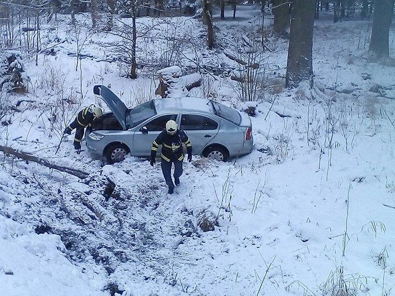 Dopravní nehoda u Rejštejna.