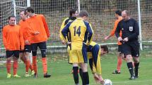 Fotbal, 1. B třída, sk. B: Chanovice (oranžoví) - Hradešice