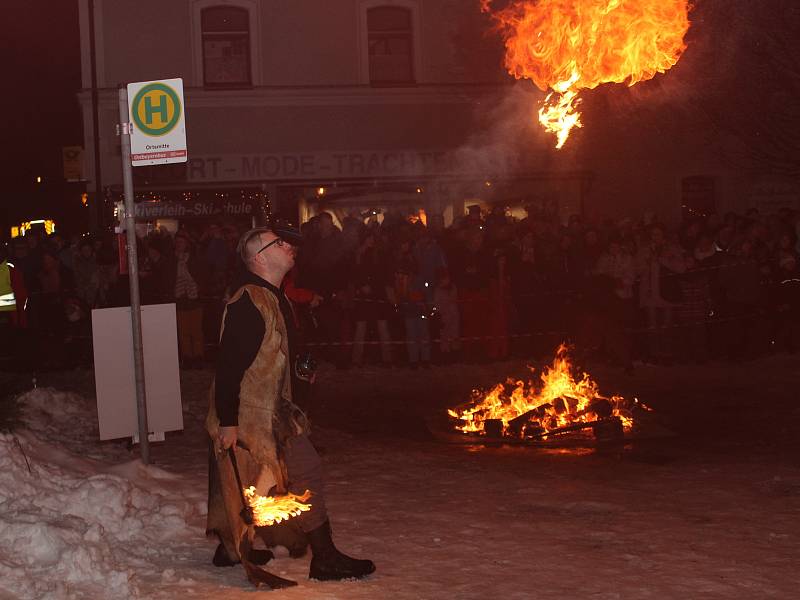 Rauhnacht v Bavorské Železné Rudě.