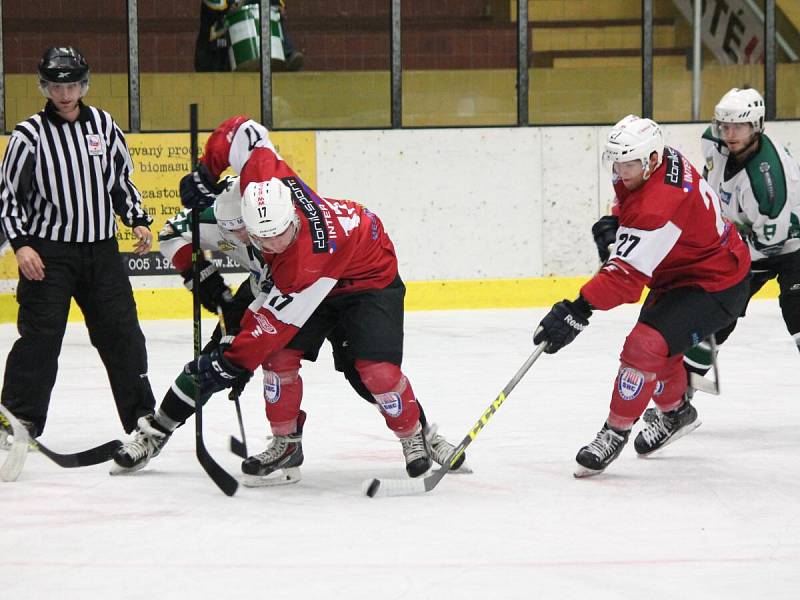 2. liga 2016/2017: SHC Klatovy (červené dresy) - HC Draci Bílina 4:2