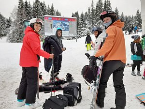 Nová lyžařská sezona na šumavském Špičáku.