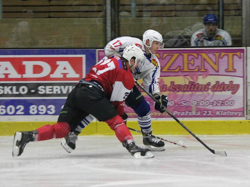 2. liga 2016/2017: SHC Klatovy (červené dresy) - HC Děčín 1:4