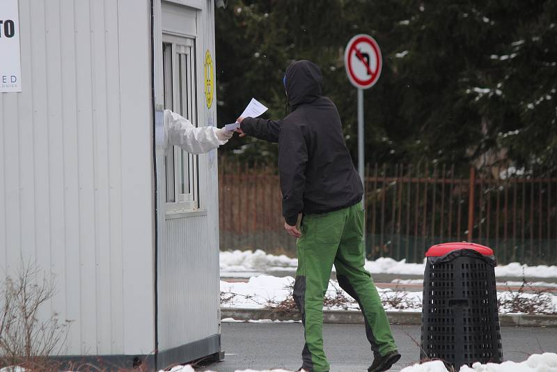 Testovací centrum v Alžbětíně.